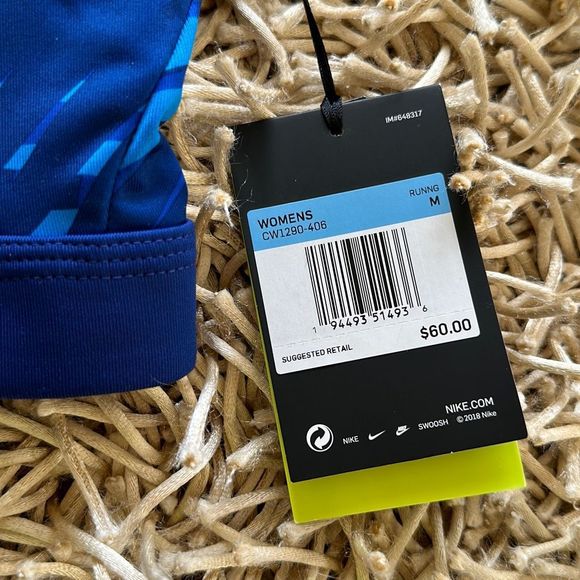 Nike Women NK USA Impact Strappy Bra Size M Blue - Picture 5 of 6